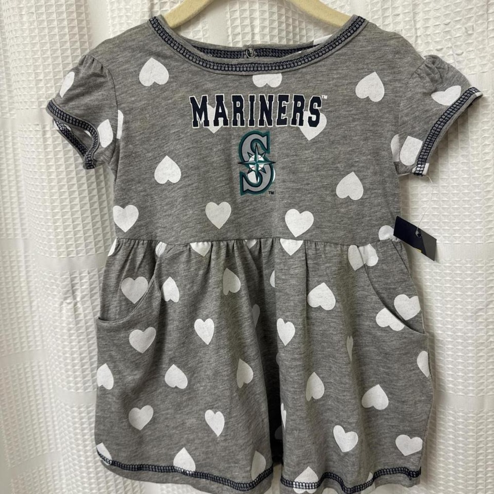 Mariners Baseball baby girl dress